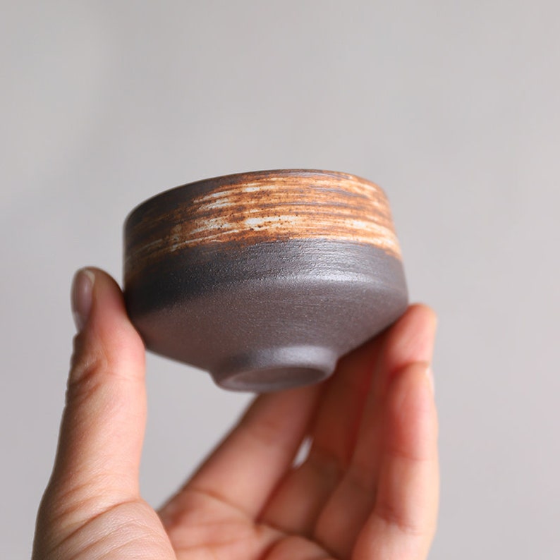 2pcs/ set Handcrafted Ceramic Tea Cup Set image 5
