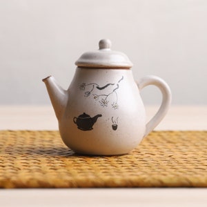 Hand-painted Ceramic Teapot Traditional Gongfu Tea Pot 90ml image 1