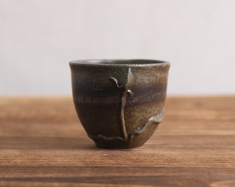 Handmade Embossed Lotus Ceramic Tea Cup 100ml