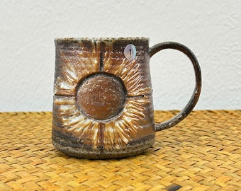 Creative Firewood Sunflower Ceramic Tea Cup Coffee Mug 200ml