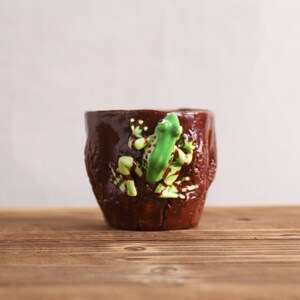 Handcrafted Cute Frog Ceramic Tea Cup 120ml