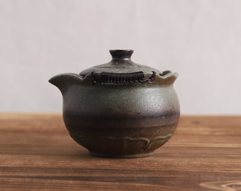 Tetera de cerámica de color bronce, tetera Gaiwan fácil de preparar, 250ml