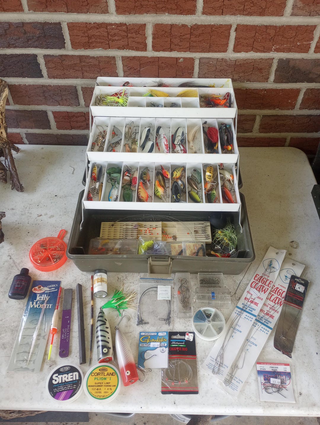 Fish Collection Kit Large Collection of Over 100 Vintage and New Fishing Lures and Tackle ...