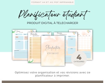 Daily Planner, Weekly Planner, Monthly Planner, Planner Set, Planner Inserts In French