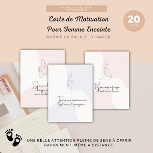 Biglietto motivazionale per donna incinta – Citazione positiva – Illustrazione minimalista – Regalo per la gravidanza