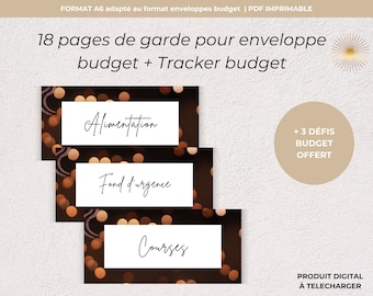 Budgetenvelop, 18 voorbladen, budget-zip-enveloppen A6-formaat, budget-uitdagingsenveloppen + 3 budget-uitdagingen en trackers aangeboden