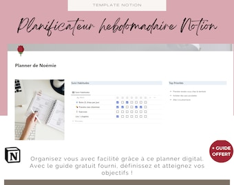 Digitaler Planer, Tagesplaner, Tagesplaner, Zeitplaner auf Französisch, Organisationsplaner-Vorlage, Konzept, To-Do-Liste