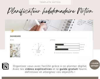 Digitaler Planer, Agenda, Tagesplaner, Zeitorganisator auf Französisch, Organisationsplaner, Ideenvorlage, Planungs-To-Do-Liste