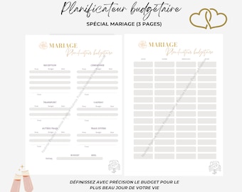 Wedding Budget Planner Wedding Check List Wedding List Planner To Do List Organization Essential Program French A4 Golden Planning