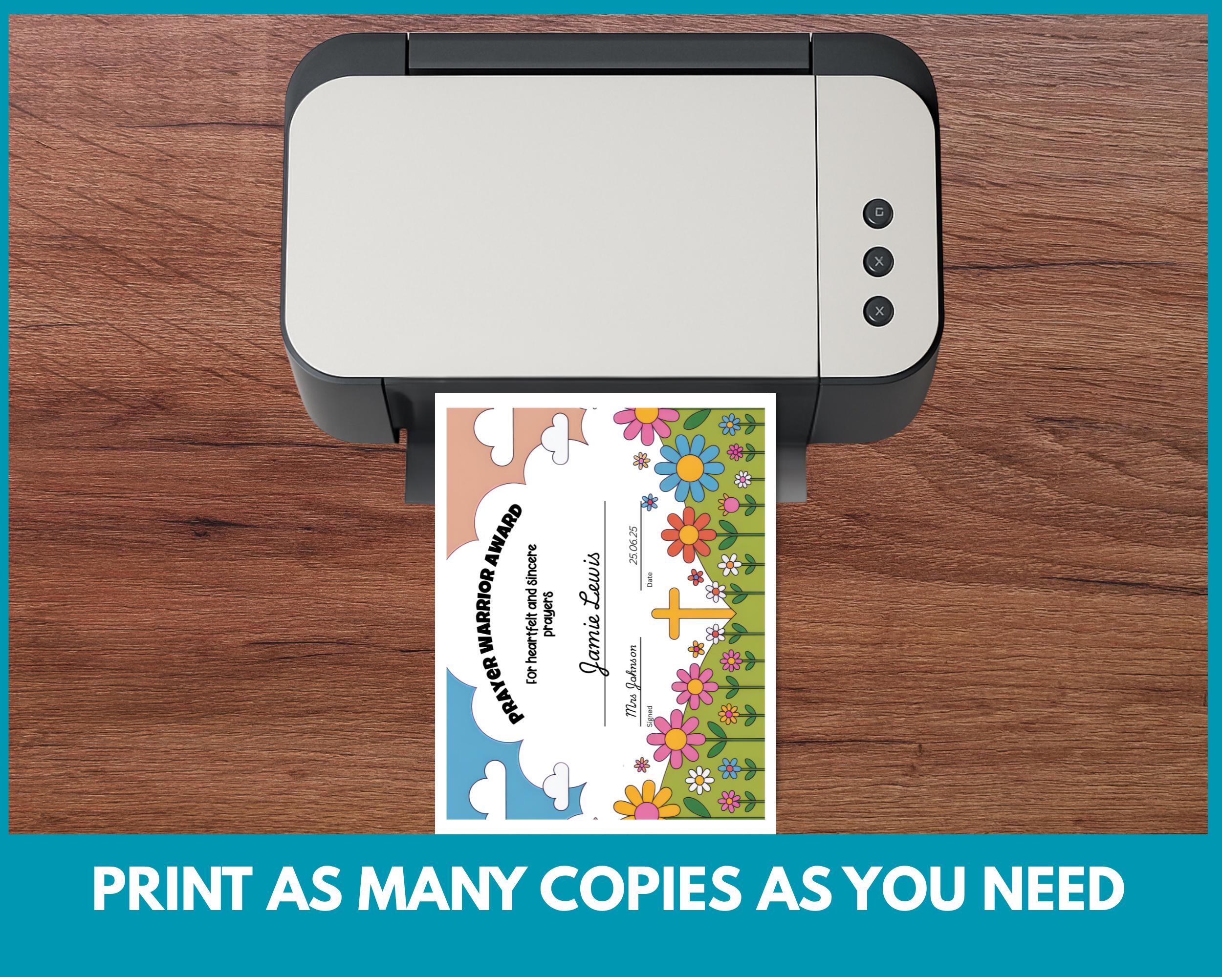 Editable VBS Award Certificates Canva Template, Christian Kids Awards ...