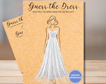 Bridal Shower Game, Say Yes to the Dress Game, Wedding Shower Party Game,  Customized Game With Your Brides Picture, Bridal Shower Activity - Etsy