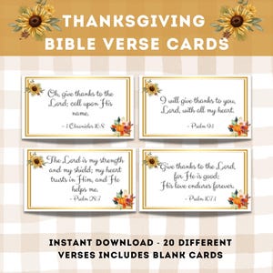 Tarjetas con versículos bíblicos de Acción de Gracias, tarjetas con versículos bíblicos, tarjetas cristianas de nombre para Acción de Gracias, tarjetas de lugar, actividad de Acción de Gracias