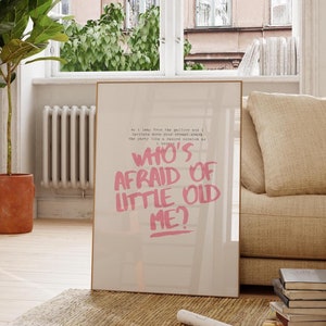Pink Print Taylor Poster Taylor inspired Printable Wall Art Gift for her Dorm room wall art girly Taylor lyric print little old me