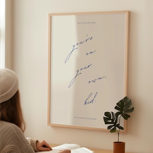 Na własnym plakacie Taylor Print Taylor Sypialnia Dekoracja Dziewczęcy prezent Taylor Sztuka ścienna Taylor Plakat muzyczny Minimalistyczny plakat z tekstem