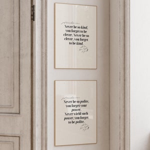 Taylor Poster Set Of 2 Never be so kind you forget to be clever Poster Taylor Lyric Prints Motivational Print Taylor Quote Print Taylor Gift
