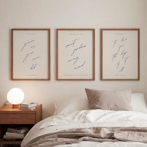 Taylor Digital Print Set Of 3 Taylor Poster Taylor Lyrics Taylor room decor secret gardens in my mind print hope of it all poster minimalist