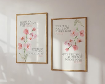 Taylor Print set Taylor Poster never be so kind poster gift Taylor print Taylor Merch Taylor Wall Art Taylor Lyric Poster Girly Bedroom