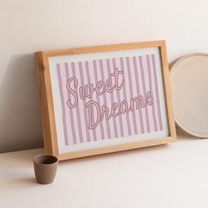 Poster "Sogni d'oro", stampe da appendere sopra il letto, decorazioni per camerette in stile preppy, decorazioni da parete per camerette di ragazze, stampe estetiche minimaliste, stampe da parete alla moda, poster pastello per dormitori