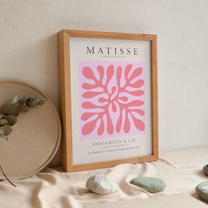 Henri Matisse Print, Pink Matisse Poster, Bedroom Wall Art, Exhibition Poster, Living Room Wall Art, Preppy Room Decor, Christmas gifts
