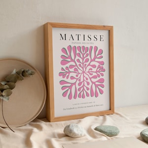 Pink Henri Matisse Print, Matisse Poster, Wall Art, Exhibition Print, Living Room Wall art, Above Bed Decor, Dorm decor, Mothers day gift