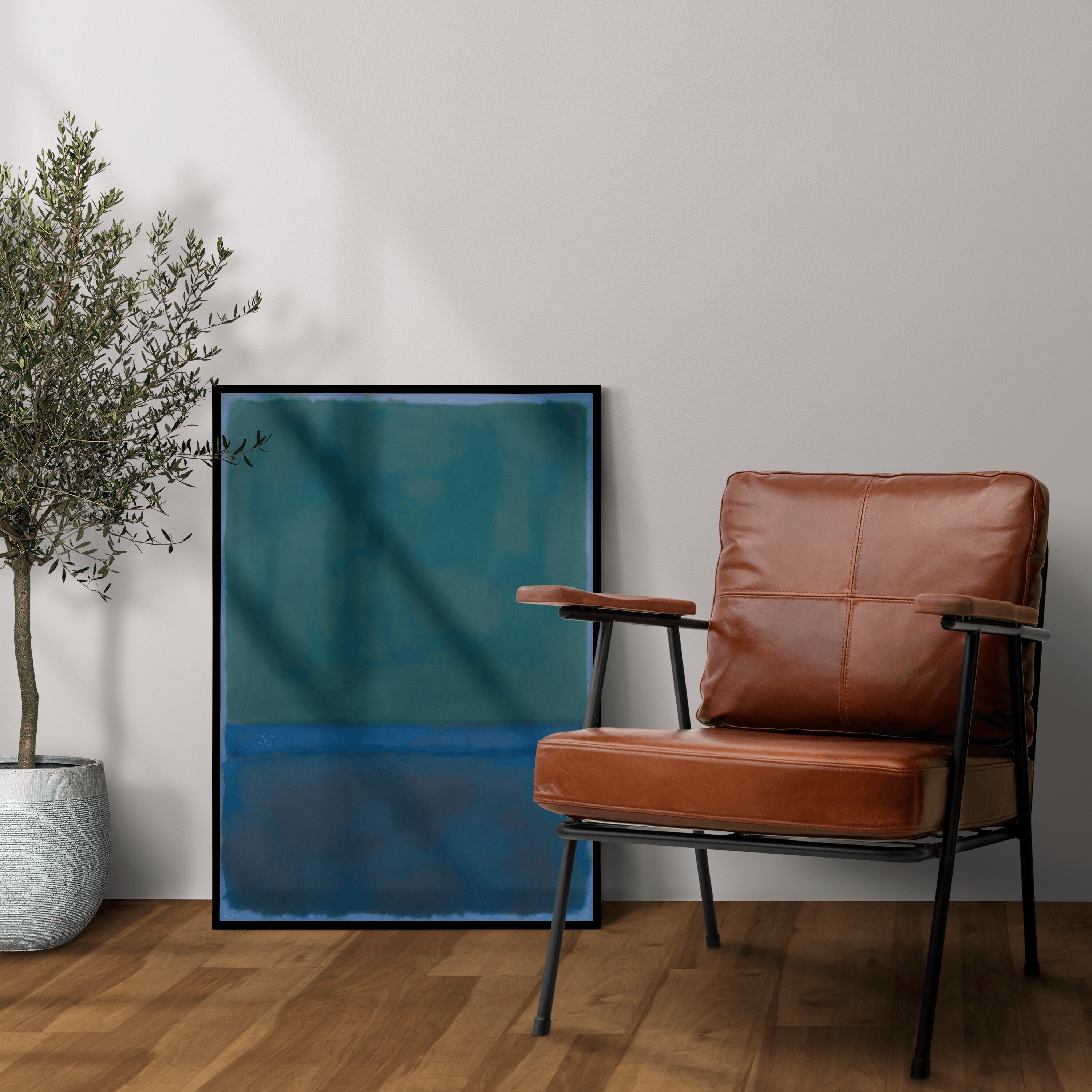 Mark Rothko Print, Blue Abstract Poster Minimalist, Rothko Wall Art ...