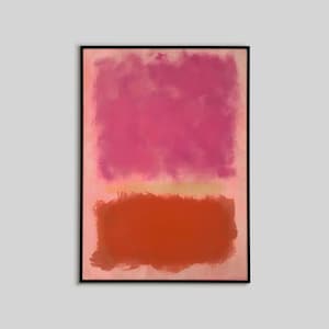 Mark Rothko Print, Pastel Pink Abstract Geometric Wall Art, Rothko Colorful Wall Art, Illustration, Living Room Print, Dorm decor, Gift idea