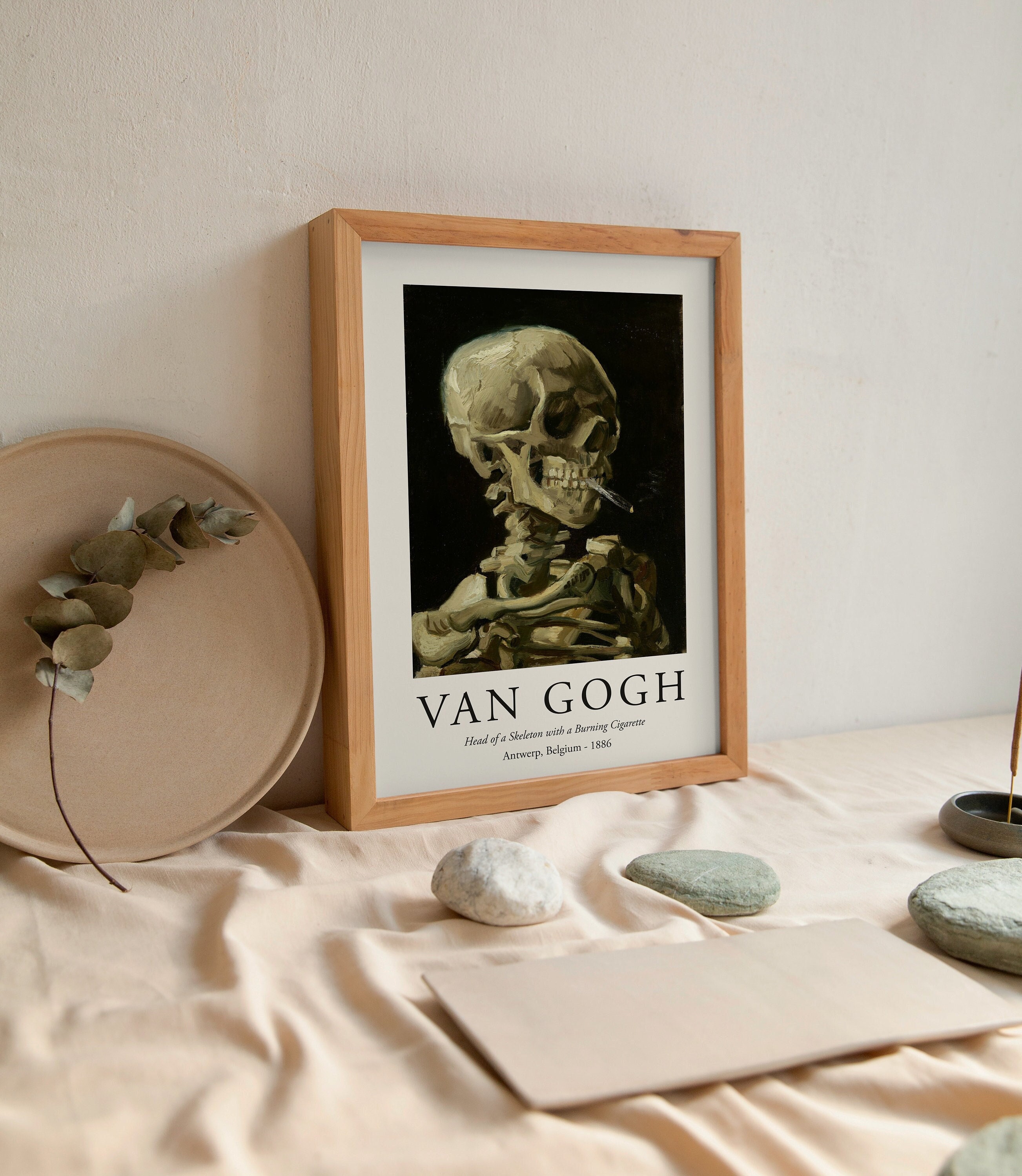 Van Gogh Print, Head of A Skeleton, Van Gogh Poster, Living Room