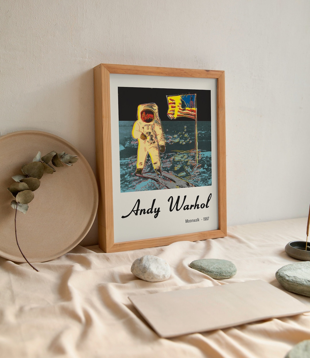 Andy Warhol Moonwalk Poster, Warhol Print, Space Moonwalk Pop Art Print ...