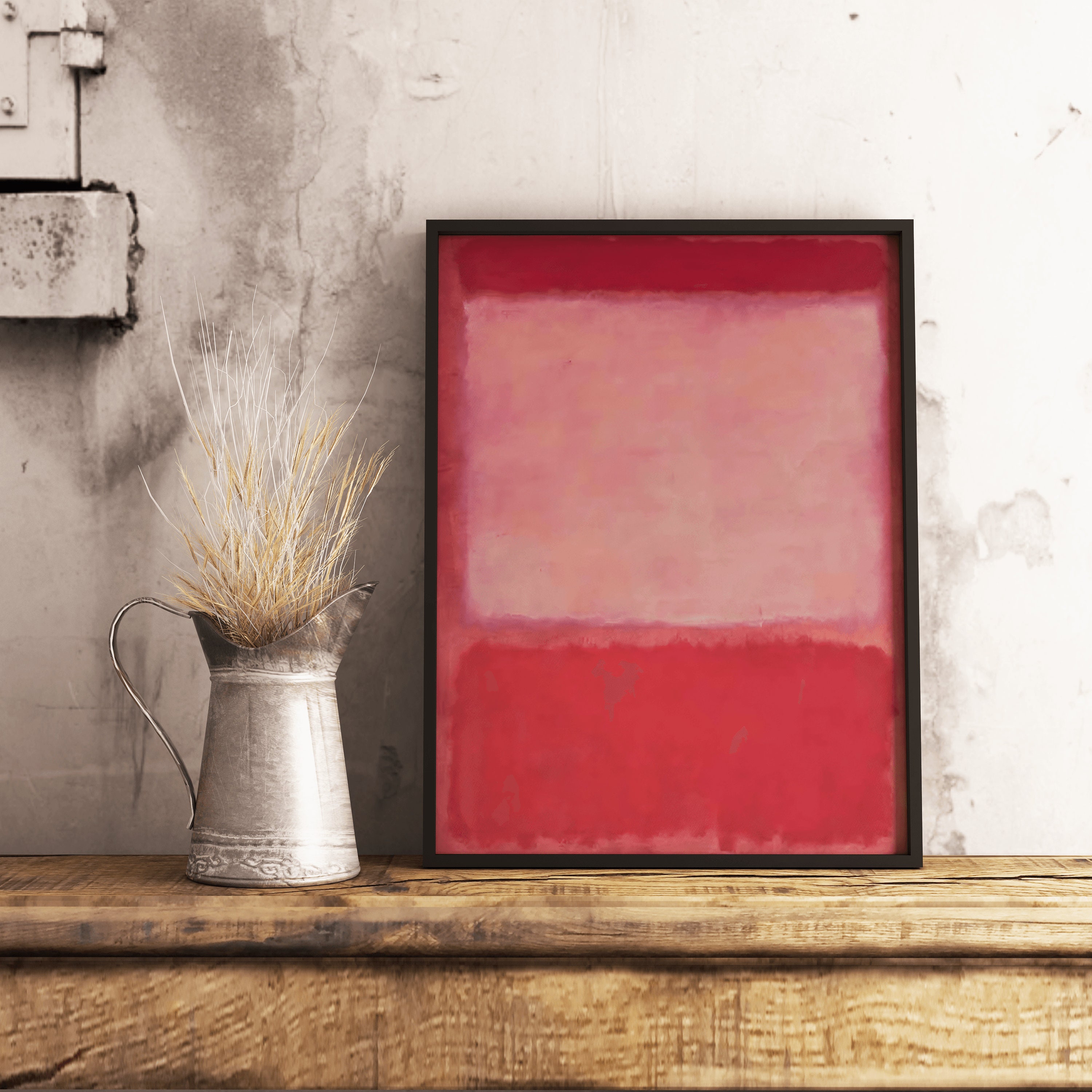 Mark Rothko Print Pink Exhibition Rothko Reproduction Poster - Etsy