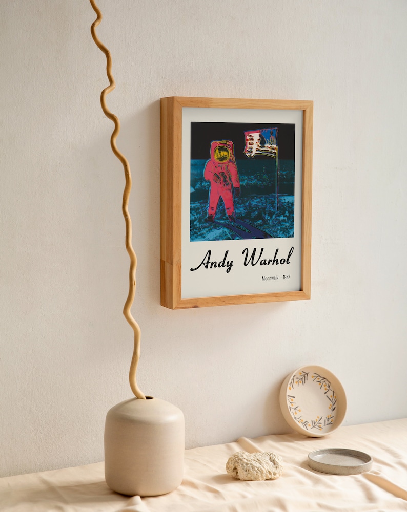 Andy Warhol Moonwalk Poster, Warhol Print, Pop Art Home Prints, Warhol ...