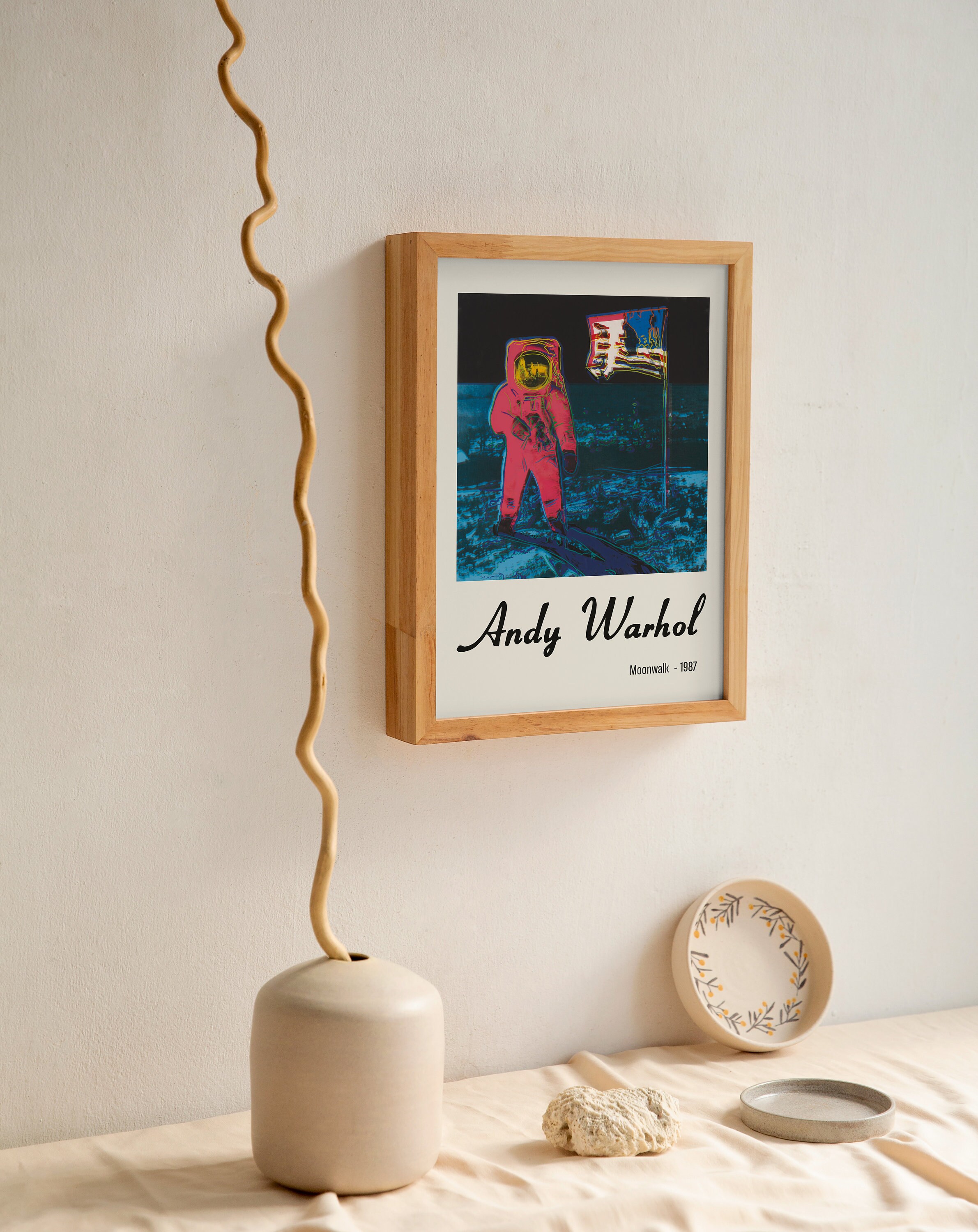 Andy Warhol Moonwalk Poster, Warhol Print, Pop Art Home Prints, Warhol ...