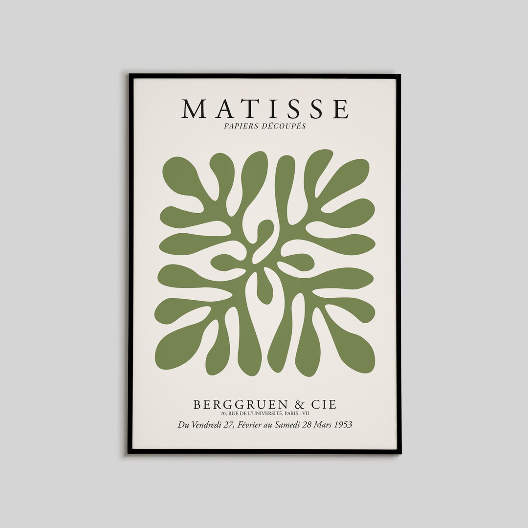 Henri Matisse Floral Drawing Print Exhibition Poster Mint Etsy