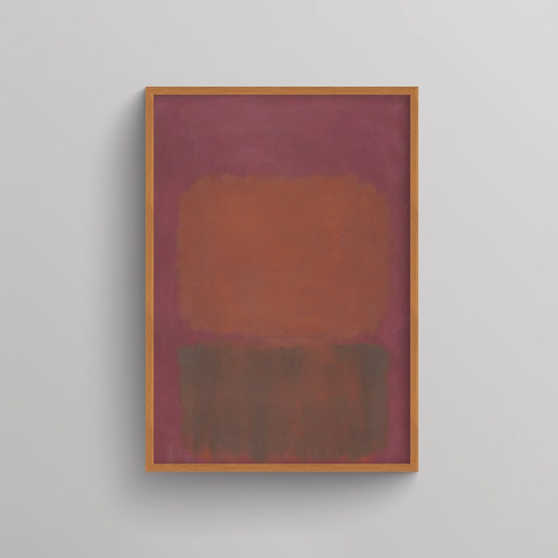 Mark Rothko Poster, Mark Rothko Print, Modern Art, Wall Decor, Abstract ...