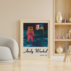 Andy Warhol Moonwalk Poster, Warhol Print, Pop Art Home Prints, Warhol ...