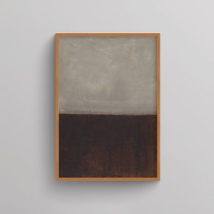 Mark Rothko Art Print, Dark Black And Gray Coral, Minimalist Abstract Poster, Contemporary Wall Decor, Rothko Exhibition Poster, Dorm decor