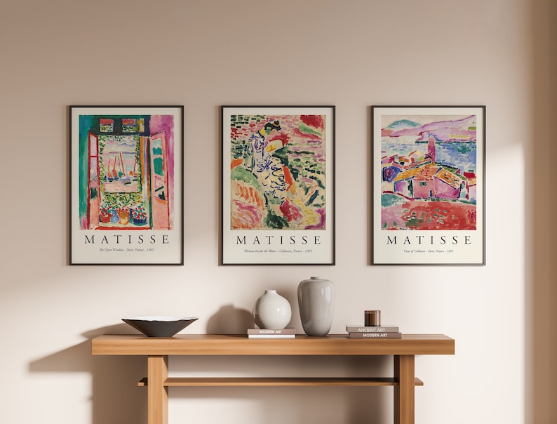 Henri Matisse Colorful Print Set of 3, Set of Matisse Wall Poster, 3 ...