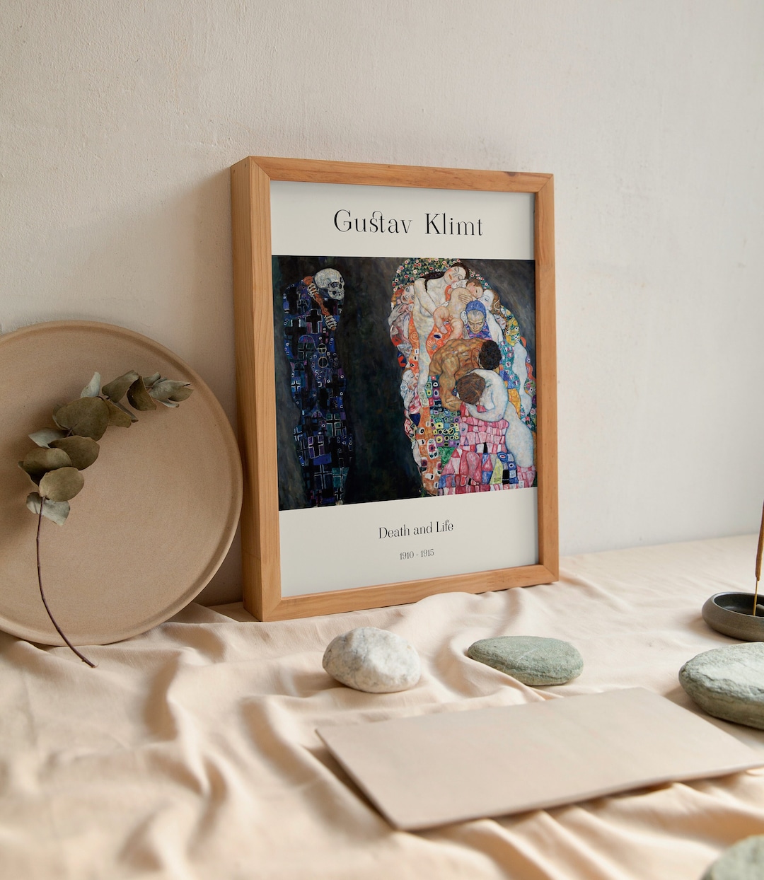 Gustav Klimt Print, Death and Life Poster, Klimt Painting, Famous Wall ...