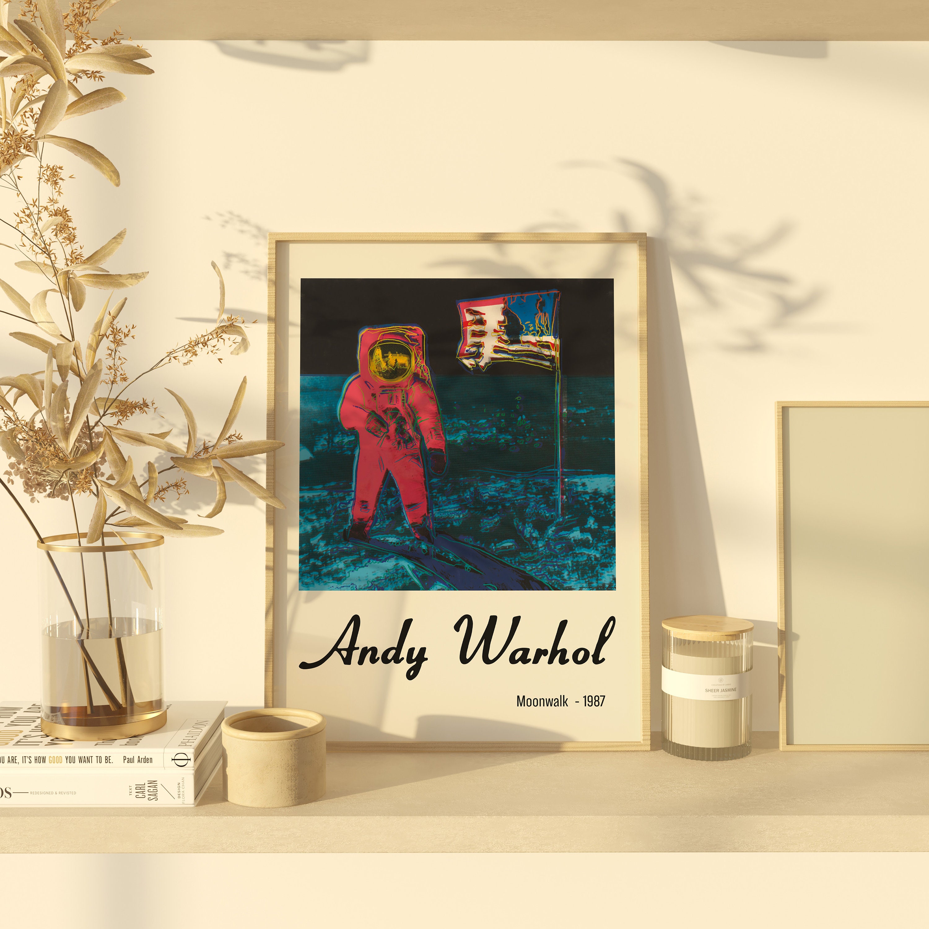 Andy Warhol Moonwalk Poster, Warhol Print, Pop Art Home Prints, Warhol ...