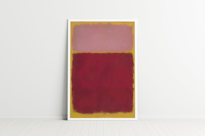 Mark Rothko Pastels Mark Rothko Print, Pastel Pink Orange Abstract Geometric Wall Art ...