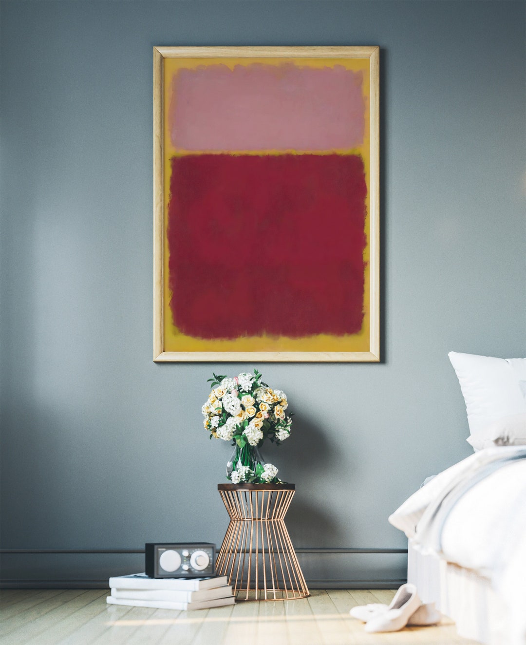 Mark Rothko Pastels Mark Rothko Print, Pastel Pink Orange Abstract Geometric Wall Art ...