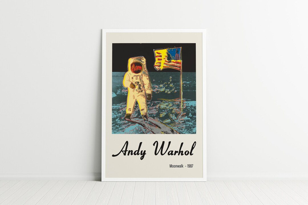 Andy Warhol Moonwalk Poster Warhol Print Space Moonwalk Pop - Etsy