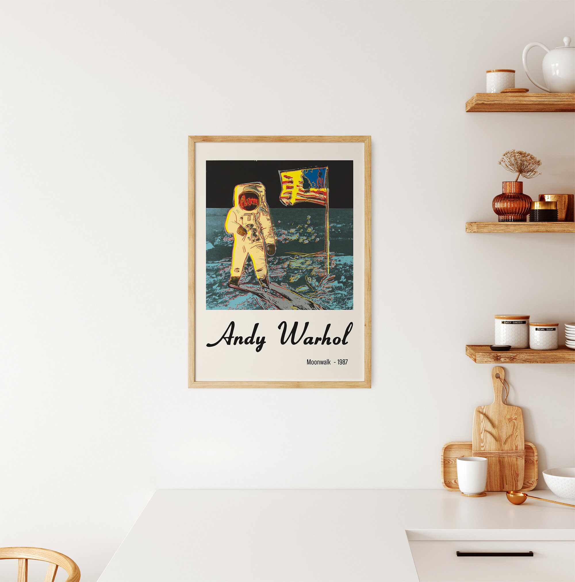 Andy Warhol Moonwalk Poster Warhol Print Space Moonwalk Pop - Etsy