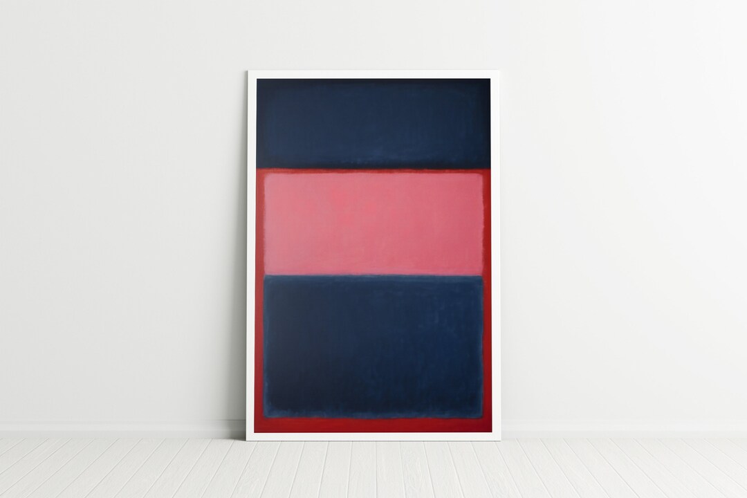 Mark Rothko Pastels Mark Rothko Radiant Pastel Pink Blue Poster, Abstract Art, Modern Art ...