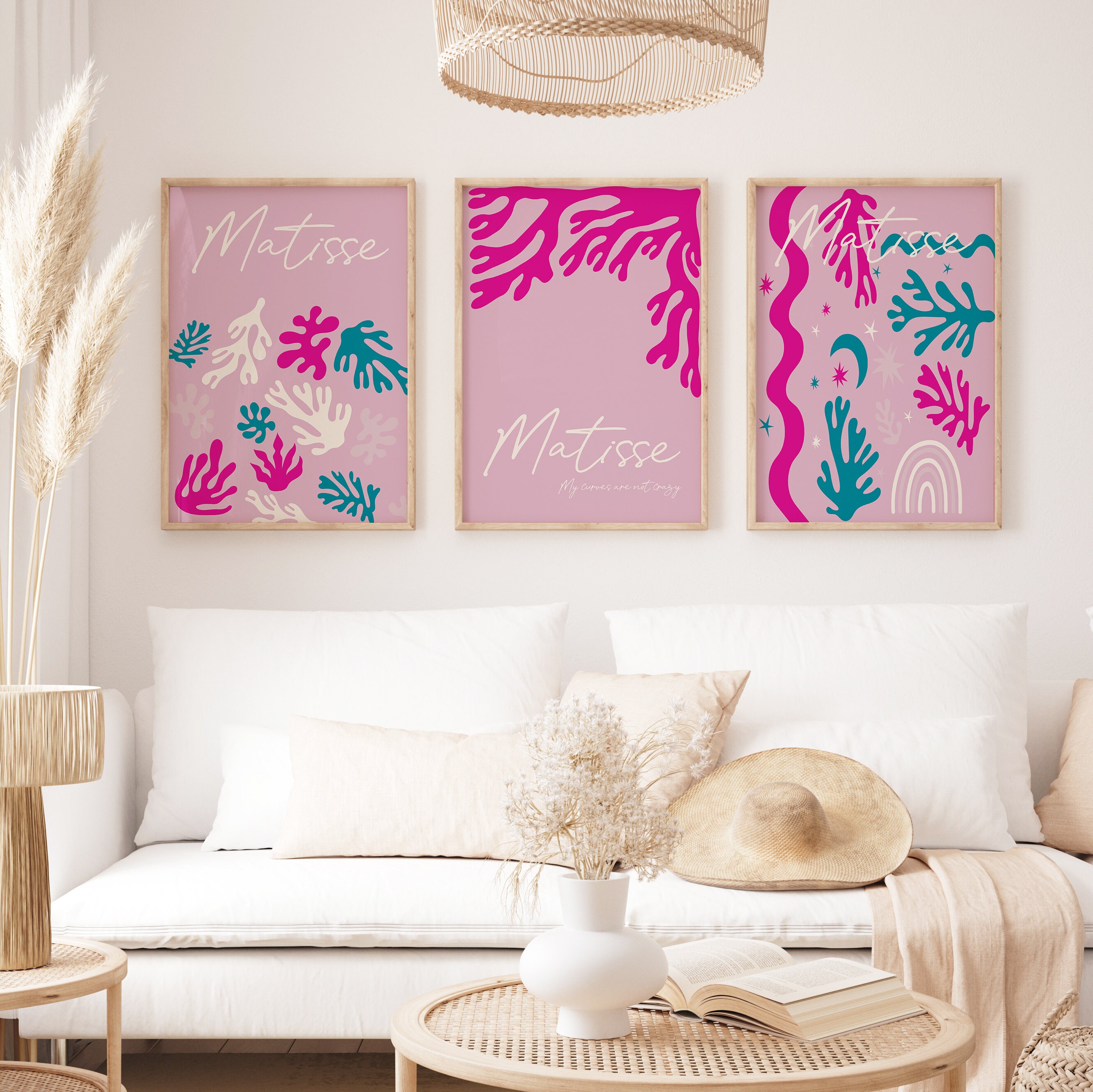 Pink Henri Matisse Print Set of 3, Trendy Wall Art, Living Room Wall Art,  Home Decor, Bedroom Wall Art, Dorm Decor, Above Bed Wall Decor - Etsy, image size:2660x2657