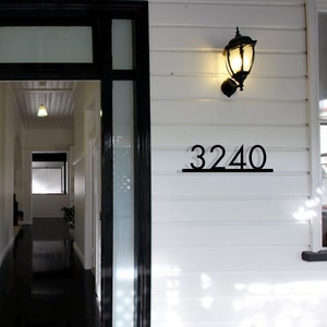 Nome de rua de aço, placa de número de casa de metal, placa de endereço, números de casa modernos, placa de casa de metal moderna, placa de endereço, números de casa personalizados