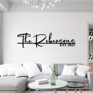 Letreros de metal personalizados, nombres de casas personalizados, arte de pared, palabras de acero, palabras rústicas, letreros de granja, logotipos de metal, letras de acero, apellido