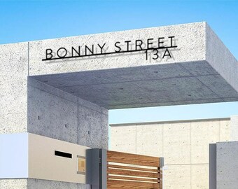Metal House Numbers & Letters, Individual House Numbers, Personalized Modern Metal Address Sign,  Custom Address Numbers