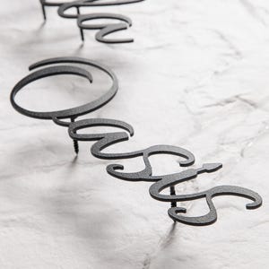 Gepersonaliseerde villanaambord, aangepast modern metalen huisnaambord, unieke aangepaste metalen familienaam, adresborden, metalen huisbord afbeelding 7