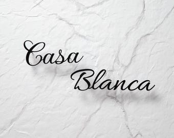 Custom metal sign, House sign, Personalized name sign, Address sign, Custom Metal Words, Modern house number, Personalized House Name