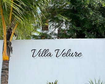 Address Metal Sign, Personalized Metal Villa Name Sign, Custom House Entry Sign, Custom Metal Family Name, Anniversary Gift, Outdoor Signage